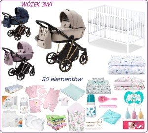 Mega Wyprawka z wózkiem Adamex Belissa Special Edition 3w1