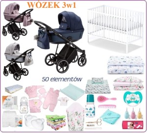 Mega Wyprawka z wózkiem Adamex Belissa  Standard 3w1 