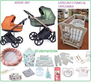 Giga Wyprawka z wózkiem Coletto Fado Fx 3w1  