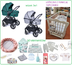Giga Wyprawka z wózkiem Coletto Zokky Nuvo 3w1  