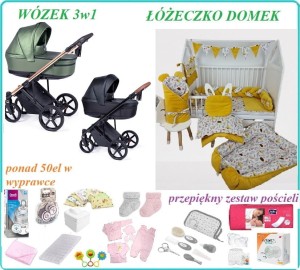 Extra wyprawka Domek z wózkiem Coletto Fado Fx 3w1