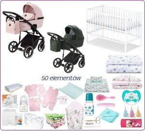 Mega Wyprawka z wózkiem Adamex Mobi Air Lux 3w1