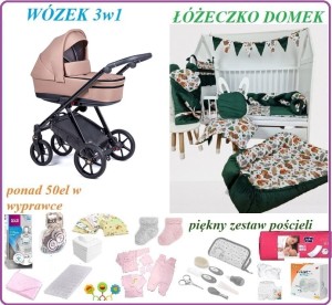 Extra wyprawka Domek z wózkiem Coletto Axiss 3w1