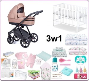 Mega Wyprawka z wózkiem Coletto Axiss 3w1