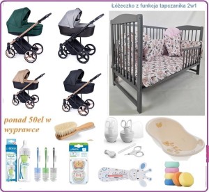 Mega Wyprawka PLUS z wózkiem Coletto Fado 3w1 