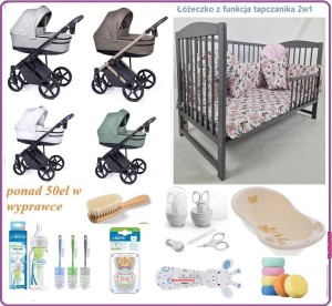 Mega Wyprawka PLUS z wózkiem Coletto Fado eco 3w1 
