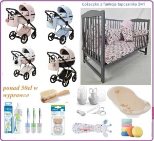 Mega Wyprawka PLUS z wózkiem Adamex Quantum Special oraz STAR 3w1