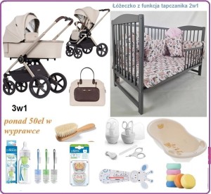Mega Wyprawka PLUS z wózkiem Venicci Tinum Upline 2 3w1