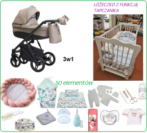 Giga Wyprawka z wózkiem Paradise Baby FX 3w1