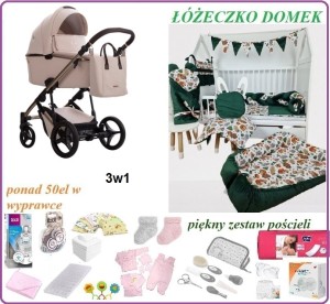 Extra wyprawka Domek z wózkiem Bebetto Loren 3w1