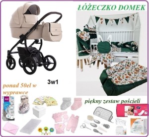 Extra wyprawka Domek z wózkiem Bebetto Luca 3w1