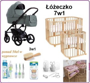 Ekskluzywna Wyprawka z wózkiem Bebetto Luca 3w1