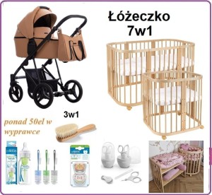 Ekskluzywna Wyprawka z wózkiem Bebetto Flavio 3w1