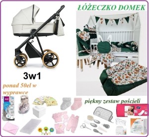 Extra wyprawka Domek z wózkiem Roan IVI 2.0 Vintage  3w1