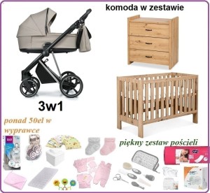 Boho Wyprawka z wózkiem Roan IVI 2.0 Vintage 3w1