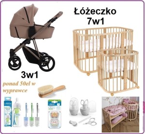 Ekskluzywna Wyprawka z wózkiem Bebetto Pelpasso 3w1