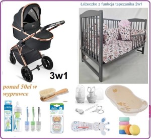 Mega Wyprawka PLUS z wózkiem ibebe PRO 3w1