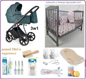 Mega Wyprawka PLUS z wózkiem Ibebe Next 3w1
