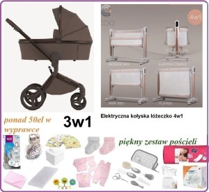 Wyprawka z Dostawką 4w1 z wózkiem Anex Flo 3w1
